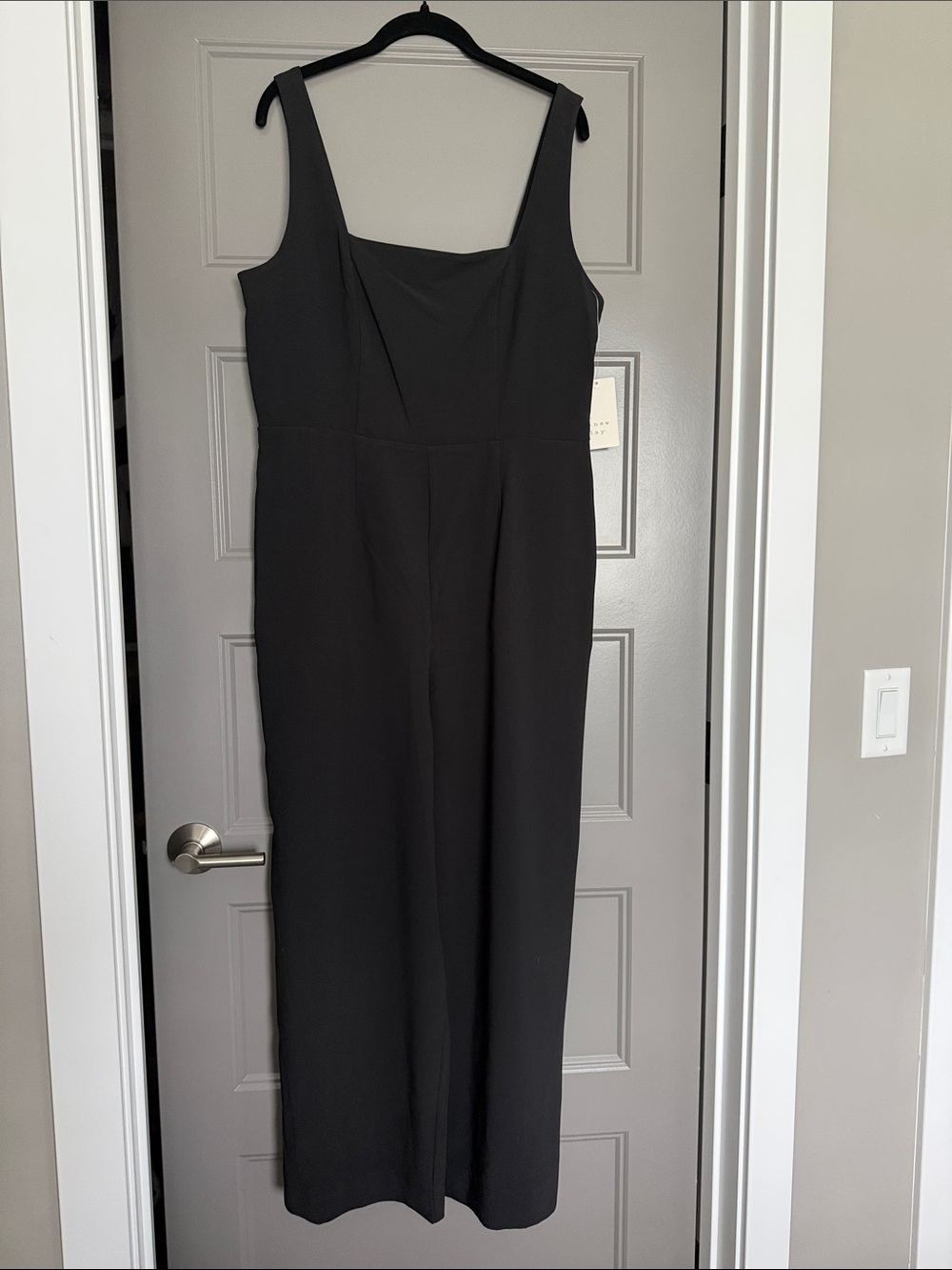 a new day Black Square-Neck Wide-Leg Jumpsuit